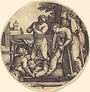 To Bury the Dead by Georg Pencz