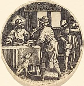 To Feed the Hungry by Georg Pencz