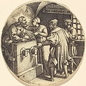 To Visit the Imprisoned by Georg Pencz