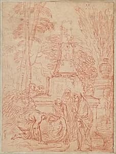 Portrait of Antoine Watteau, after Giovanni Benedetto Castiglione