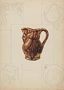Toby Pottery Jug by Katharine Merrill