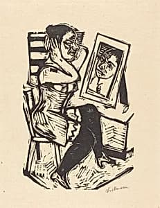 Toilette by Max Beckmann