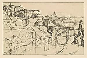 Toledo—Puente de Alcantura by Ernest D. Roth