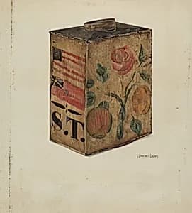 Toleware Canteen by H. Langden Brown