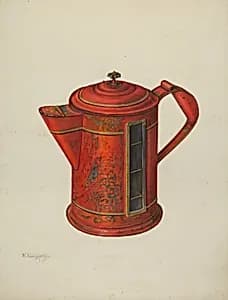 Toleware Coffee Pot by Nicholas Acampora