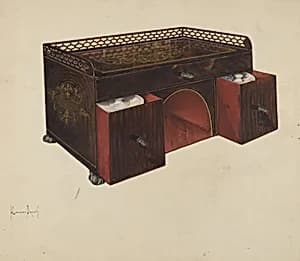 Toleware Ink Stand by H. Langden Brown