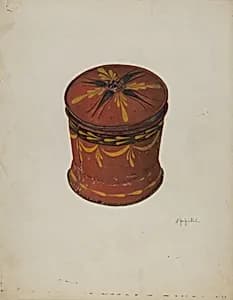 Toleware Sugar Bowl by Sara Garfinkel