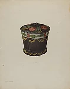 Toleware Sugar Bowl by Philip Johnson