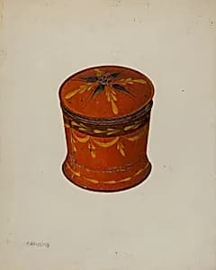 Toleware Sugar Bowl by Charles Henning