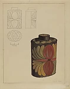 Toleware Tea Caddy by Janet Riza