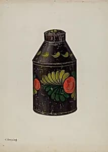 Toleware Tea Caddy