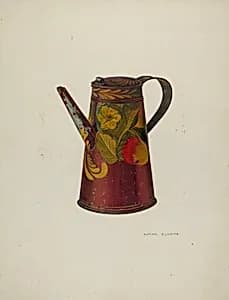 Toleware Teapot