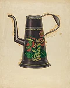 Toleware Teapot by Ernest Graham