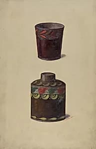 Toleware Tin Cannister by Max Soltmann