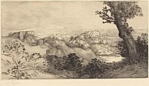 Top of the Hill (Le haut de la colline) by Alphonse Legros