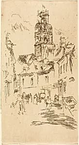 Tour St. Antoine, Loches by James McNeill Whistler