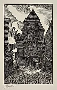 Tower of Donauwörth by J. J. Lankes