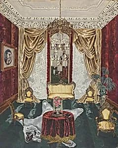 Townhouse Parlor, 1869 by Perkins Harnly