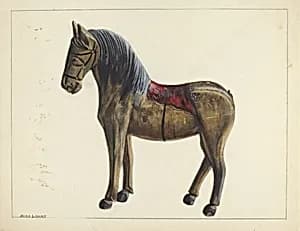 Toy Horse by Mina Lowry