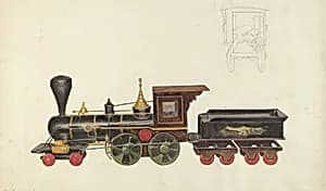 Toy Locomotive by Alice Stearns