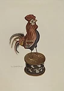 Toy Rooster by Elmer R. Kottcamp