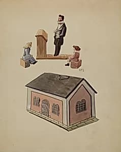 Toy School House by Raoul Du Bois