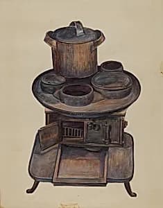 Toy Stove by Mina Lowry