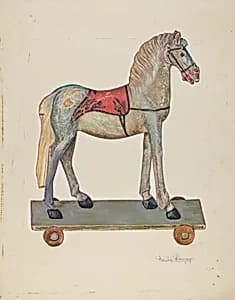 Toy Wooden Horse by David Ramage