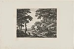 Traveler Pointing the Way by Johann Christoph Dietzsch