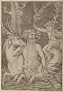 Triton Carrying a Child by Nicoletto da Modena