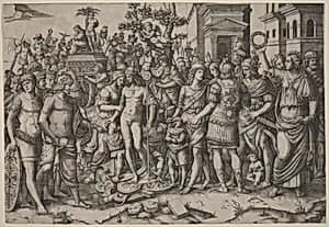 Triumph by Marcantonio Raimondi, after Jacopo Ripanda