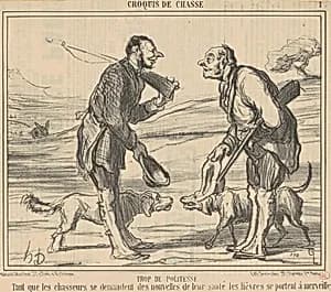 Trop de politesse by Honoré Daumier