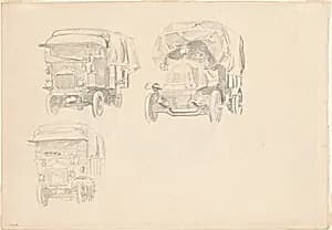 Trucks [recto] by John Singer Sargent