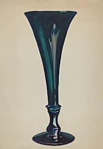 Trumpet Glass Vase by Ella Josephine Sterling