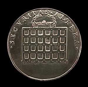 Tudor Portcullis Crowned [reverse] by Hans Daucher