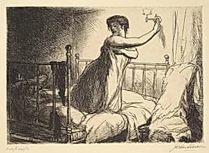 Turning Out the Light by John Sloan