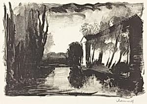 Twilight (Crépuscule) by Maurice de Vlaminck