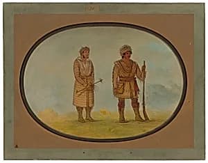 Two Cherokee Chiefs by George Catlin