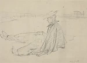 Two Figures by Lovis Corinth