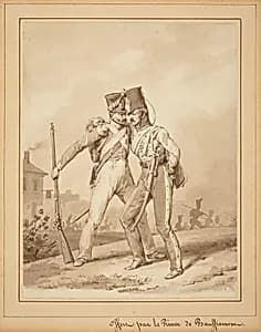 Two Grenadiers by Victor Adam