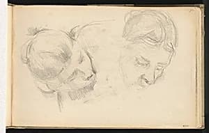 Two Heads of Women by Paul Cezanne