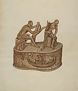 Two Male Figures Seated by Al Curry