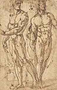 Two Male Nudes by Baccio Bandinelli