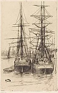 Two Ships by James McNeill Whistler