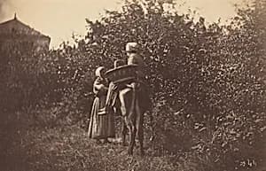 Two Women with Donkey by Auguste Giraudon's Artist