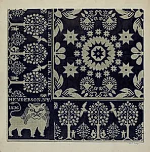 Tyler Coverlet (Section) by Arthur G. Merkley