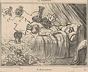 Un affreux cauchemar by Honoré Daumier