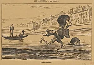 Un bain contrarié by Honoré Daumier