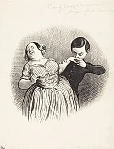 Un Début galant by Honoré Daumier