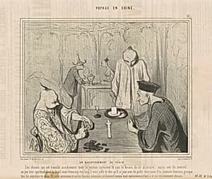 Un divertissement de pékin by Honoré Daumier